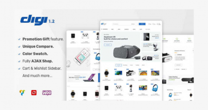 Digi Theme Electronics Store WooCommerce WP GPLWebsites