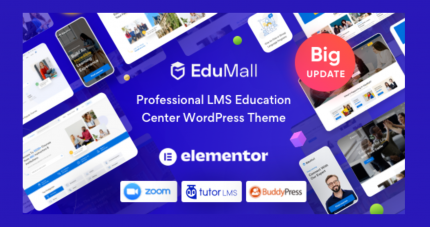EduMall Professional LMS Education Center Theme WP GPL