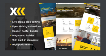 Samatex Theme Industrial WP GPL WordPress Woocommerce Websites