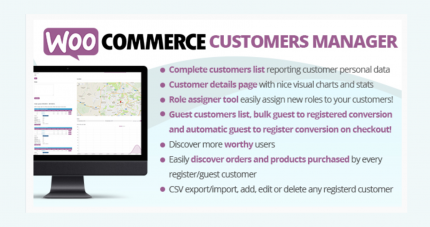 WooCommerce Customers Manager WP GPL Plugin