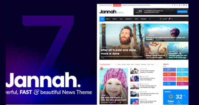 Jannah News Theme Newspaper Magazine WP GPL Theme