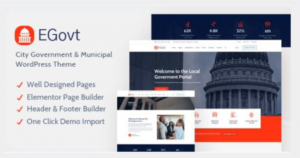 EGovt City Government WordPress Theme WP GPL