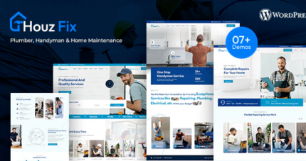 HouzFix Plumber, Handyman WP GPL Theme