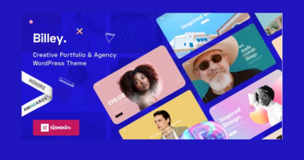 Billey Theme WP GPL Build Creative Portfolio & Agency