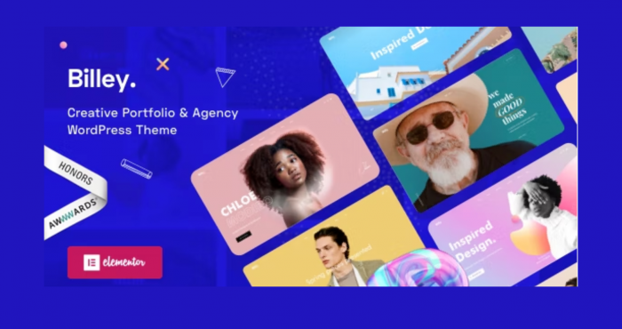 Billey Theme WP GPL Build Creative Portfolio & Agency