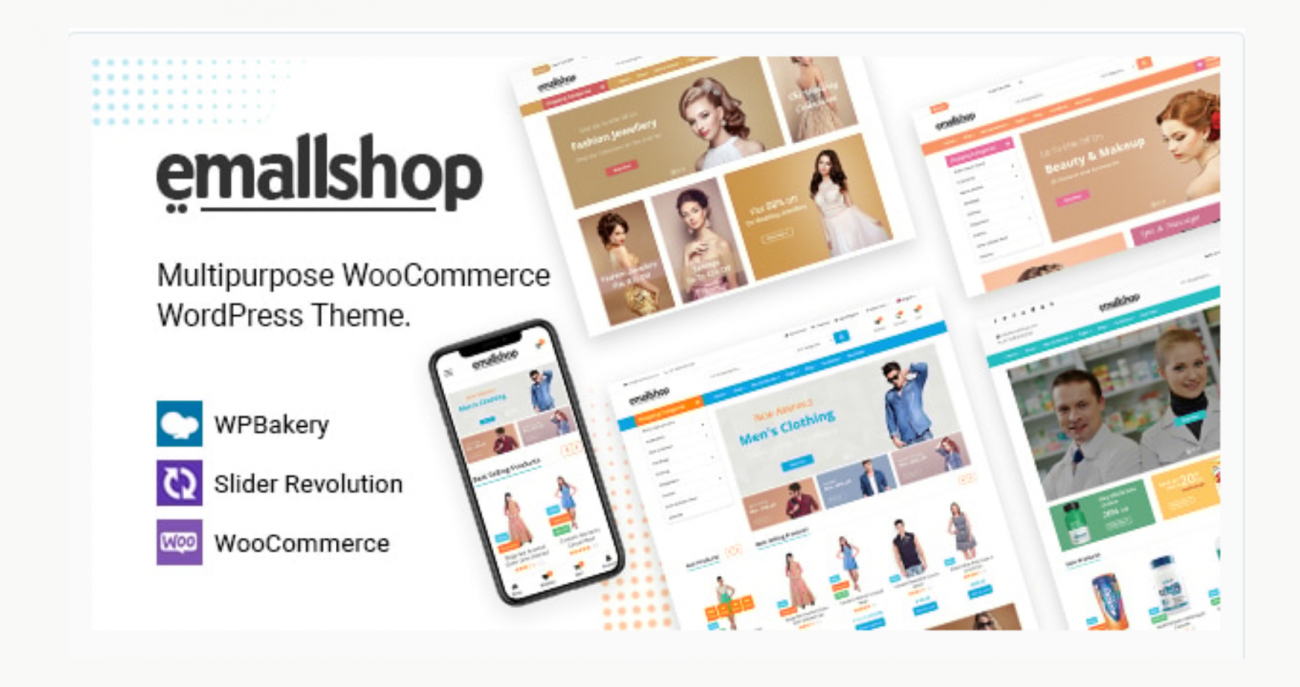EmallShop Responsive WooCommerce WP GPL Theme