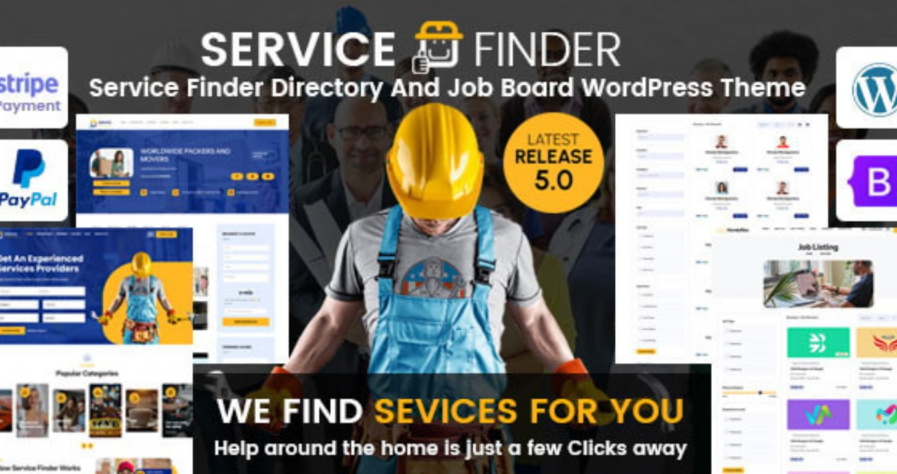 Service Finder Theme WP GPL